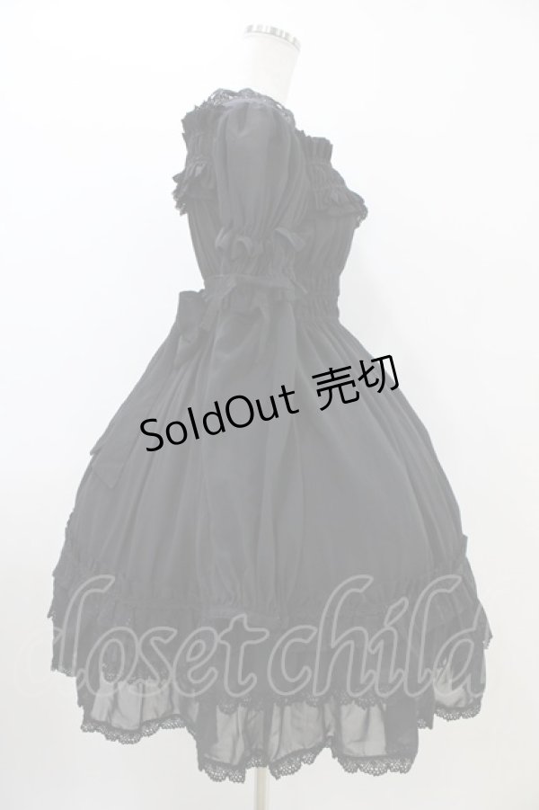 画像3: BABY,THE STARS SHINE BRIGHT / トリアノンシフォンワンピース Free ブラック H-25-11-07-1020-BA-OP-NS-ZH (3)