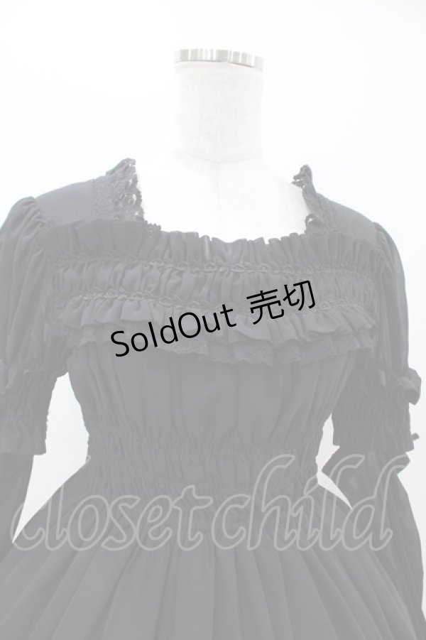 画像4: BABY,THE STARS SHINE BRIGHT / トリアノンシフォンワンピース Free ブラック H-25-11-07-1020-BA-OP-NS-ZH (4)