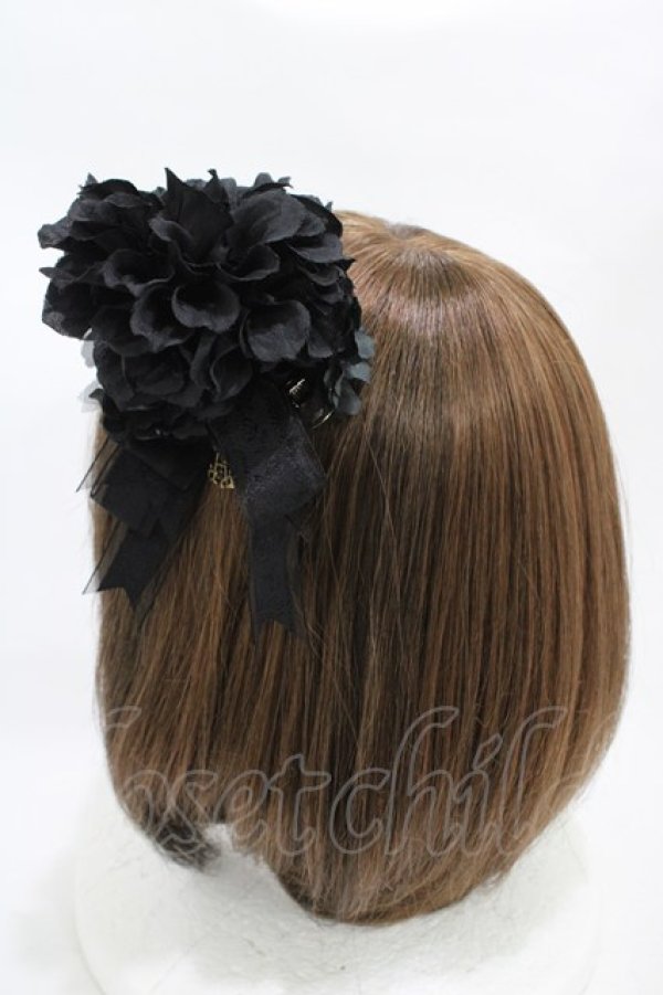 画像2: ALICE and the PIRATES / ボールブーケのコサージュリボンクリップ  ブラック H-25-11-07-1002-PA-AC-NS-ZH (2)