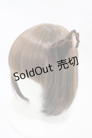 画像: metamorphose / カメオリボンクリップ  ブラウン H-25-11-07-1003-ME-AC-NS-ZH