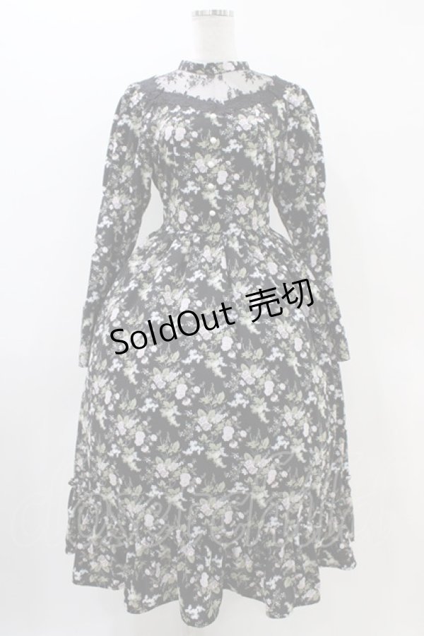 画像1: Kurumi Collaboration / KRハナジゴスリーブワンピース M ブラック H-25-11-07-1024-0-OP-NS-ZH (1)