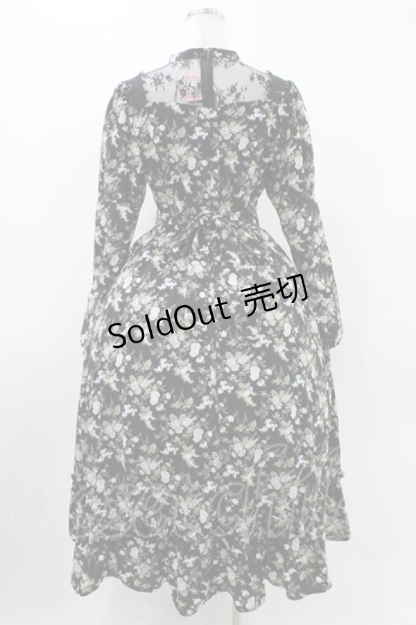 画像2: Kurumi Collaboration / KRハナジゴスリーブワンピース M ブラック H-25-11-07-1024-0-OP-NS-ZH (2)