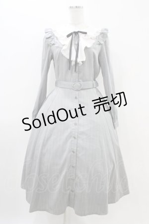 画像: Secret Honey / ヨークフリルラッフル付ワンピース Free グレー H-25-11-07-1025-CA-OP-NS-ZH