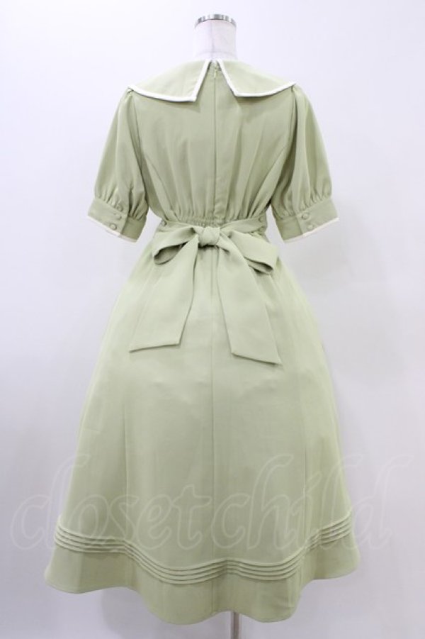 画像2: Amavel / Twinkle Famme パイピングワンピース Free ミントグリーン H-25-11-07-1027-CA-OP-NS-ZH (2)