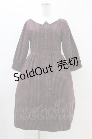 画像: mayla classic / Laprinp girls' schoolレジメンタルワンピース Free ボルドー H-25-11-07-1030-0-OP-NS-ZH