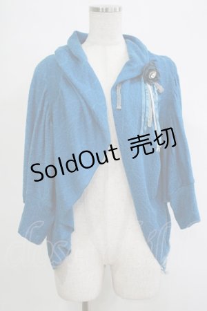 画像: OZZ ANGELO / レース切替ドルマンボレロ  ブルー H-25-11-07-056-OO-TO-KB-ZH