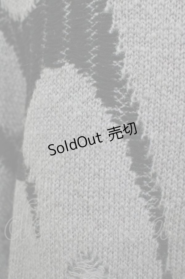 画像4: REFLEM / トライバルニットカーディガン  グレー H-25-11-07-057-PU-TO-KB-ZH (4)