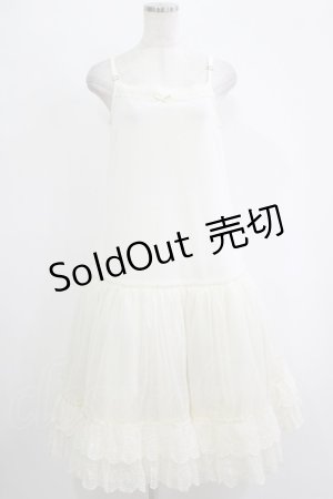 画像: Melody BasKet / Melodyレースソフトパニエシュミーズ  アイボリー H-25-11-07-007-LO-OP-KB-ZH