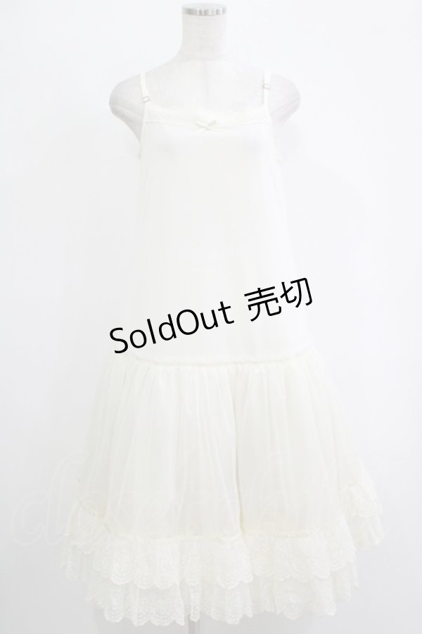 画像1: Melody BasKet / Melodyレースソフトパニエシュミーズ  アイボリー H-25-11-07-007-LO-OP-KB-ZH (1)