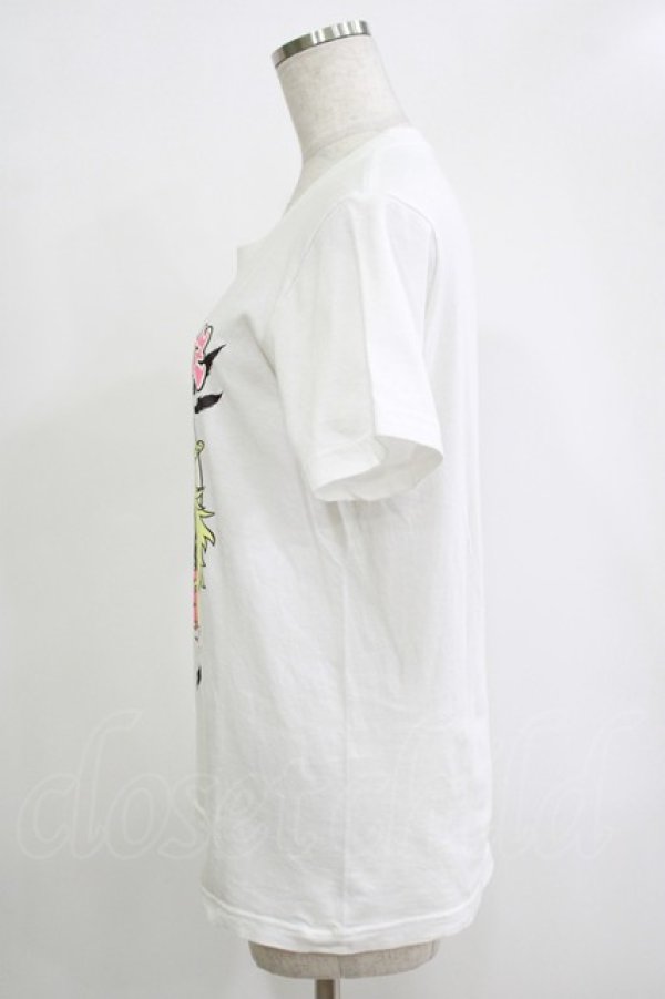 画像2: LISTEN FLAVOR / シンガンクリムゾンズの深紅色の心眼でこの澱んだ世界を見続ケル。Tシャツ M ホワイト H-25-11-07-063-PU-TO-KB-ZT455 (2)