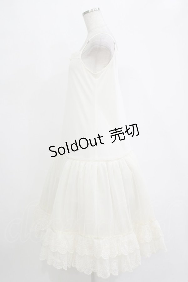 画像2: Melody BasKet / Melodyレースソフトパニエシュミーズ  アイボリー H-25-11-07-007-LO-OP-KB-ZH (2)