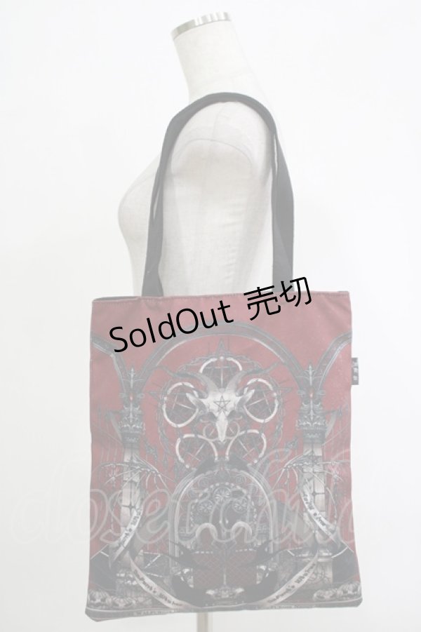 画像1: OZZ ANGELO / ワルプルギスの夜トートバッグ  ボルドー H-25-11-07-070-OO-BG-KB-ZH (1)