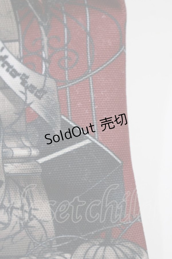 画像5: OZZ ANGELO / ワルプルギスの夜トートバッグ  ボルドー H-25-11-07-070-OO-BG-KB-ZH (5)