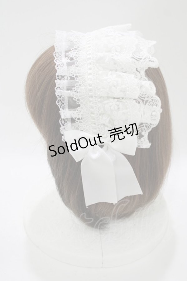 画像2: MorunxMuunaStoik / ヘッドドレスクリップ  白 H-25-11-07-077-EL-AC-KB-ZH (2)