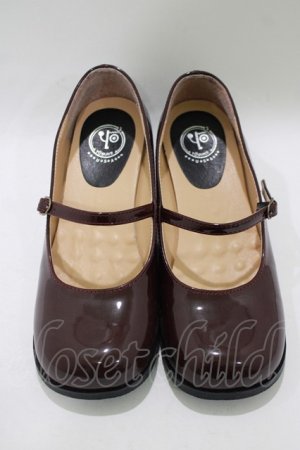 画像: YOSUKE / ストラップシューズ 23.5 ボルドー H-25-11-07-078-PU-SH-KB-ZH