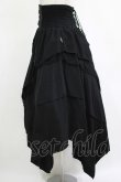 画像2: Ozz Croce / 異素材イレギュラースカート  黒 H-25-11-07-010-OO-SK-KB-ZH (2)