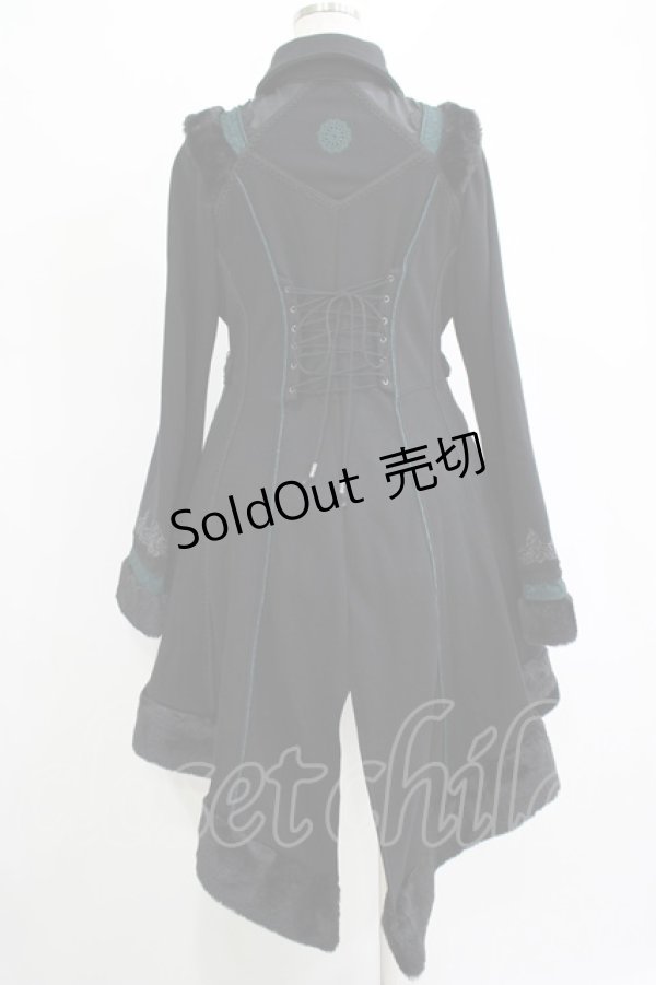 画像3: Ozz oneste / Dark Wizard 裏起毛カーデ  ブラック×グリーン H-25-11-07-012-OO-CO-KB-ZH (3)