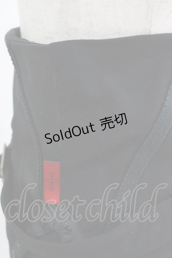 画像4: Ozz Croce / 異素材切替アシメスカート  黒 H-25-11-07-019-OO-SK-KB-ZH (4)