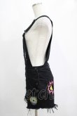 画像2: KILL STAR / Oracle denim overalls XS ブラック H-25-11-07-021-SL-PA-KB-ZH (2)