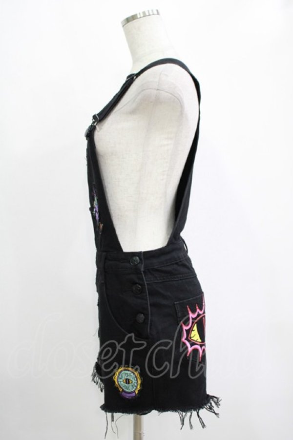 画像2: KILL STAR / Oracle denim overalls XS ブラック H-25-11-07-021-SL-PA-KB-ZH (2)