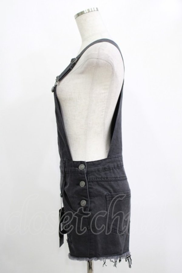 画像2: KILL STAR /ACKBELL DENIM OVERALLS XS ブラック H-25-11-07-022-SL-PA-KB-ZH (2)
