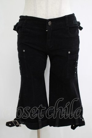 画像: Ozz On / 裾ベルト2Wayパンツ  ブラック H-25-11-07-026-OO-PA-KB-ZH