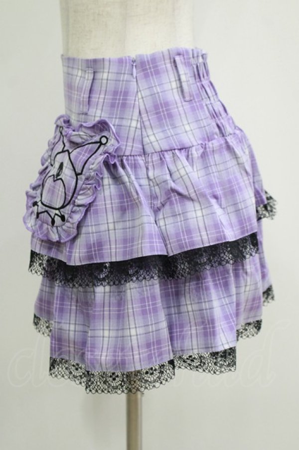 画像2: QOOZA / Kuromi mini skirt  ラベンダー H-25-11-08-026-PU-SK-KB-ZH (2)