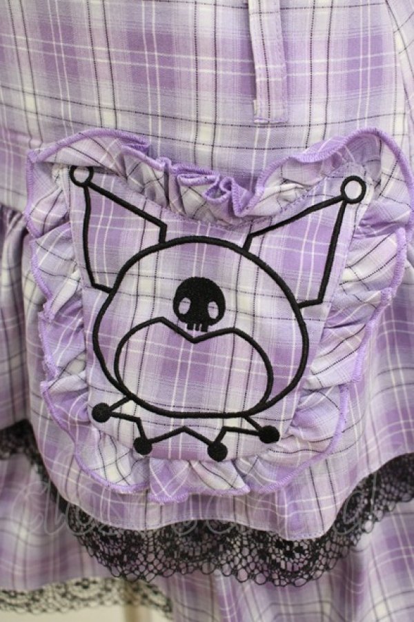 画像4: QOOZA / Kuromi mini skirt  ラベンダー H-25-11-08-026-PU-SK-KB-ZH (4)