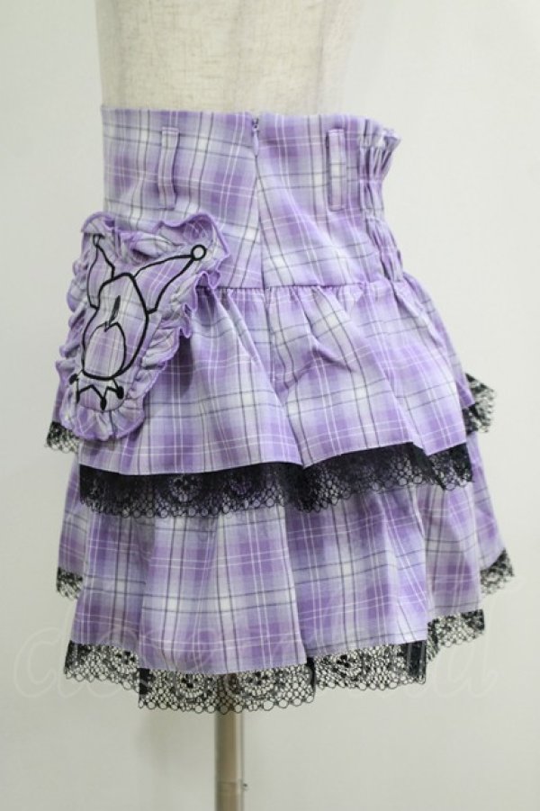画像2: QOOZA / Kuromi mini skirt  ラベンダー H-25-11-08-027-PU-SK-KB-ZH (2)