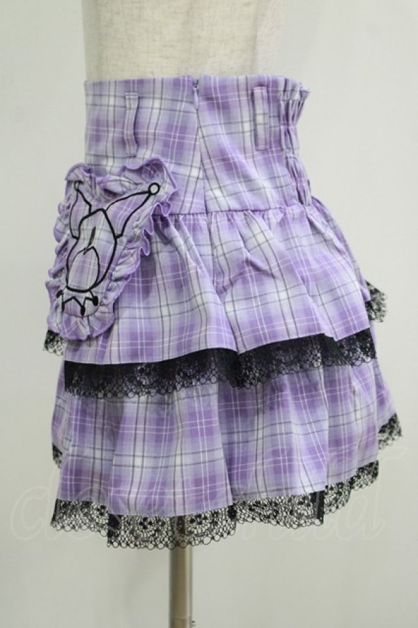 画像2: QOOZA / Kuromi mini skirt  ラベンダー H-25-11-08-028-PU-SK-KB-ZH (2)