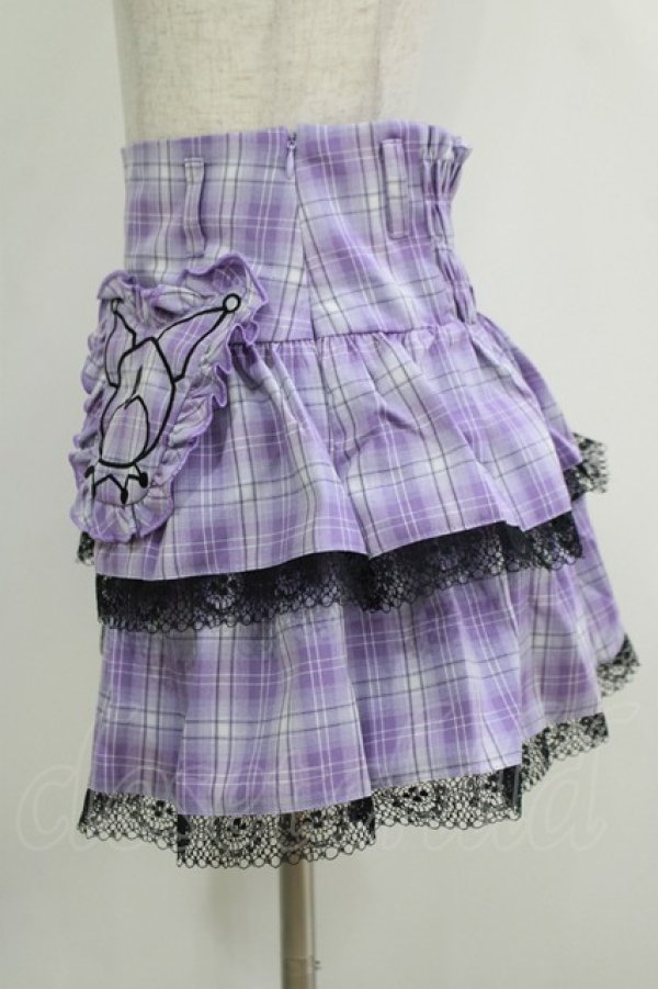 画像2: QOOZA / Kuromi mini skirt  ラベンダー H-25-11-08-031-PU-SK-KB-ZH (2)