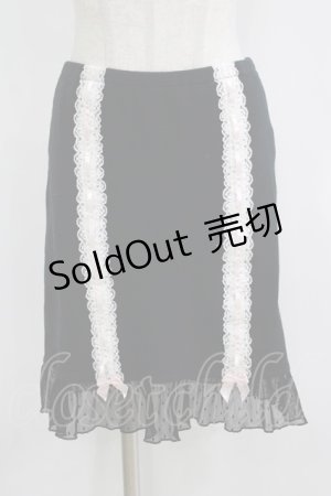 画像: Katie / LOVELY LINGERIE skirt  ブラック H-25-11-08-043-LO-SK-KB-ZH