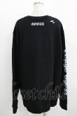 画像4: QOOZA / 東京喰種×QOOZA金木研 ダメージスウェット  ブラック H-25-11-08-046-PU-TO-KB-ZH (4)