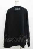 画像3: QOOZA / 東京喰種×QOOZA金木研 ダメージスウェット  ブラック H-25-11-08-049-PU-TO-KB-ZH (3)