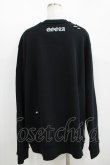 画像3: QOOZA / 東京喰種×QOOZA金木研 ダメージスウェット  ブラック H-25-11-08-050-PU-TO-KB-ZH (3)