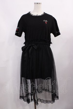 画像: Rojita / 長南舞コラボワンピース Free ブラック H-25-11-08-1006-LO-TO-NS-ZH