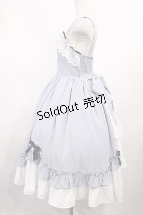 画像2: Chalmiere / 不思議の国のジャンパースカート M サックス H-25-11-08-1001-LO-OP-NS-ZH (2)