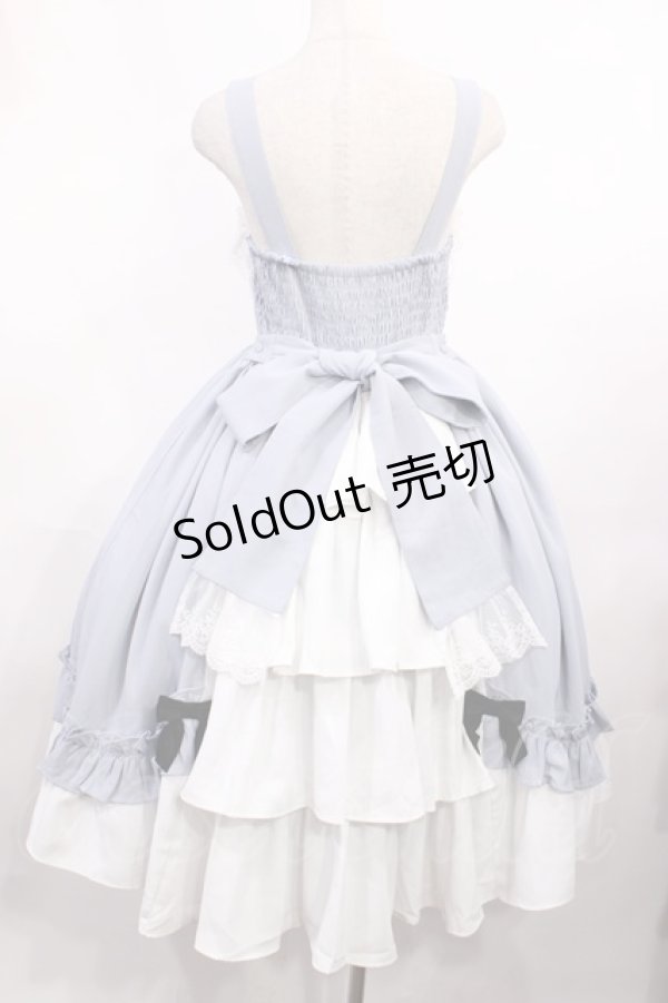 画像3: Chalmiere / 不思議の国のジャンパースカート M サックス H-25-11-08-1001-LO-OP-NS-ZH (3)