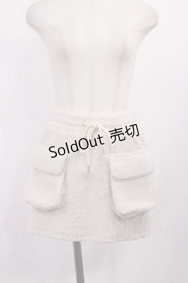 画像1: ANDMARY / Miffy boa mini skirt Free Beige H-25-11-08-1010-LO-SK-NS-ZH (1)