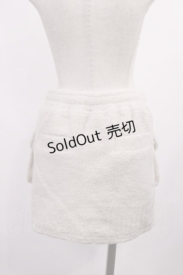 画像2: ANDMARY / Miffy boa mini skirt Free Beige H-25-11-08-1010-LO-SK-NS-ZH (2)