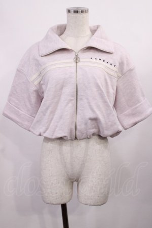 画像: ANDMARY / Ami line zip tops Free ピンク H-25-11-08-1013-LO-TO-NS-ZH
