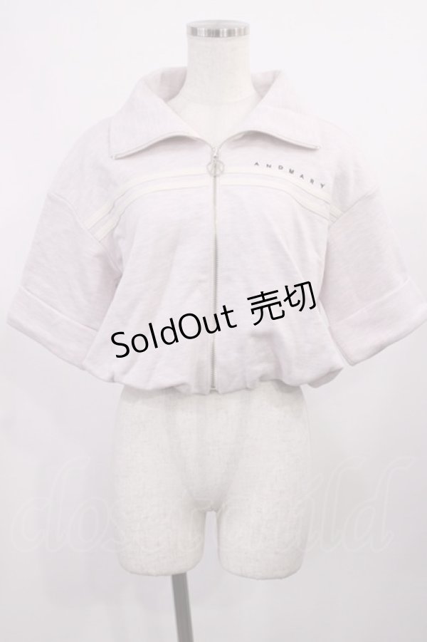 画像1: ANDMARY / Ami line zip tops Free ピンク H-25-11-08-1013-LO-TO-NS-ZH (1)