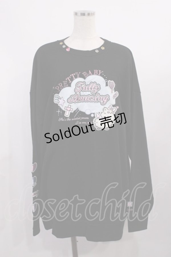 画像1: Jamie エーエヌケー / Re Twinkleプルオーバー M ブラック H-25-11-08-1014-LO-TO-NS-ZH (1)