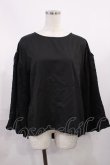 画像1: axes femme / バルーンスリーブブラウス M ブラック H-25-11-08-1016-AX-BL-NS-ZH (1)