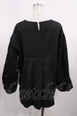 画像2: axes femme / バルーンスリーブブラウス M ブラック H-25-11-08-1016-AX-BL-NS-ZH (2)
