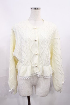 画像: MA*RS / ケーブルニットカーディガン Free オフ H-25-11-08-1021-EL-TO-NS-ZH