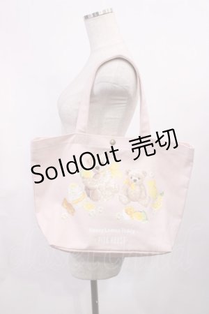 画像: PINK HOUSE / ハニーレモンテディプリントバッグ  ピンク H-25-11-08-1024-LO-BG-NS-ZH