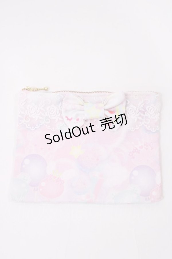 画像1: MAM MAXICIMAM / チョコミントくまのコティちゃんとマムリンのシャボン玉ポーチ  ピンク H-25-11-08-1031-LO-ZA-NS-ZH (1)