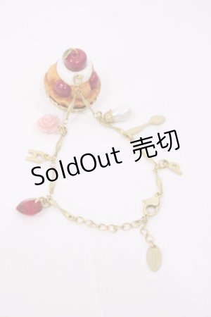 画像: PINK HOUSE / ピンクハウスパーラ‐モチーフブレスレット  ゴールド H-25-11-08-1036-LO-AC-NS-ZH