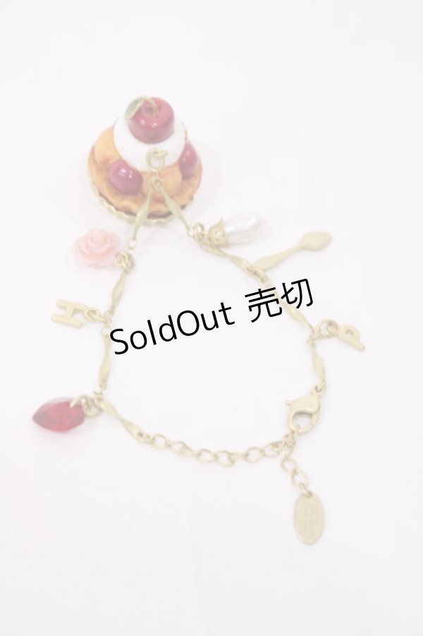 画像1: PINK HOUSE / ピンクハウスパーラ‐モチーフブレスレット  ゴールド H-25-11-08-1036-LO-AC-NS-ZH (1)